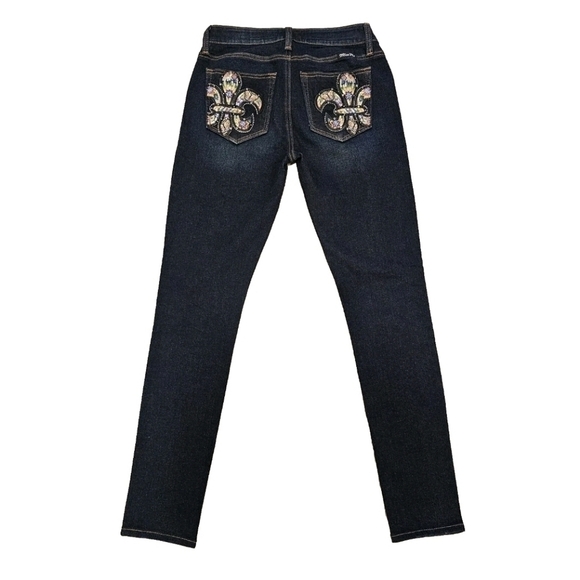 NEW Miss Me Skinny Jeans Embroidered Back Pockets - Picture 1 of 5